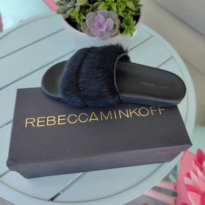 Rebecca Minkoff Fur Slides